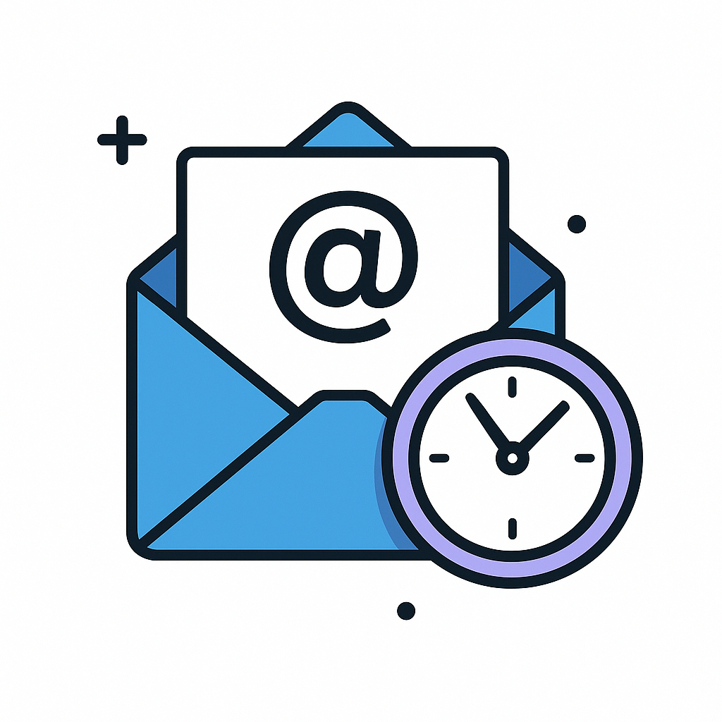Professional graphic depicting rapid information flow, symbolizing the benefits of achieving faster email responses.