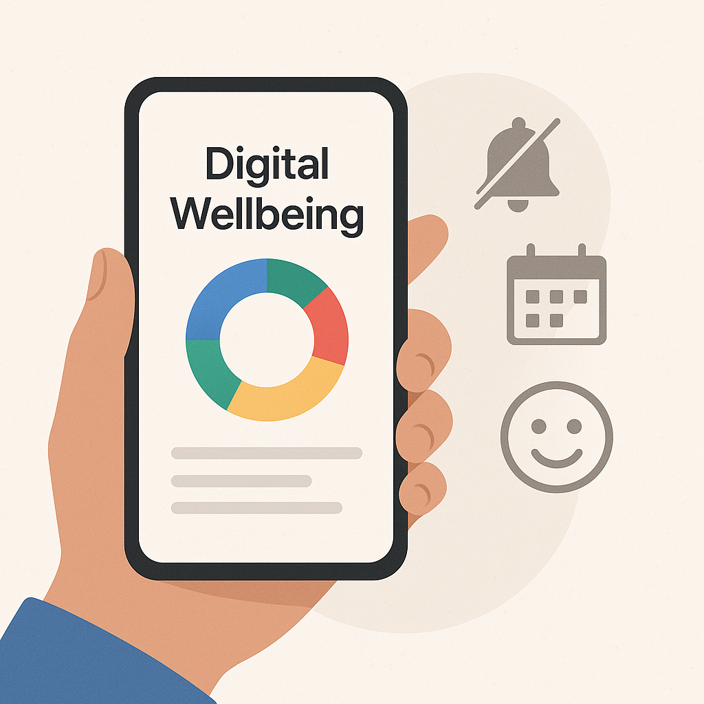 Professional achieving digital well-being with a focus-enhancing app for email productivity.
