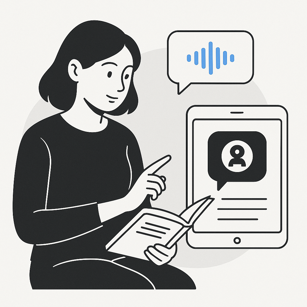 Modern professional using a read assistant for efficient email triage and inbox automation.