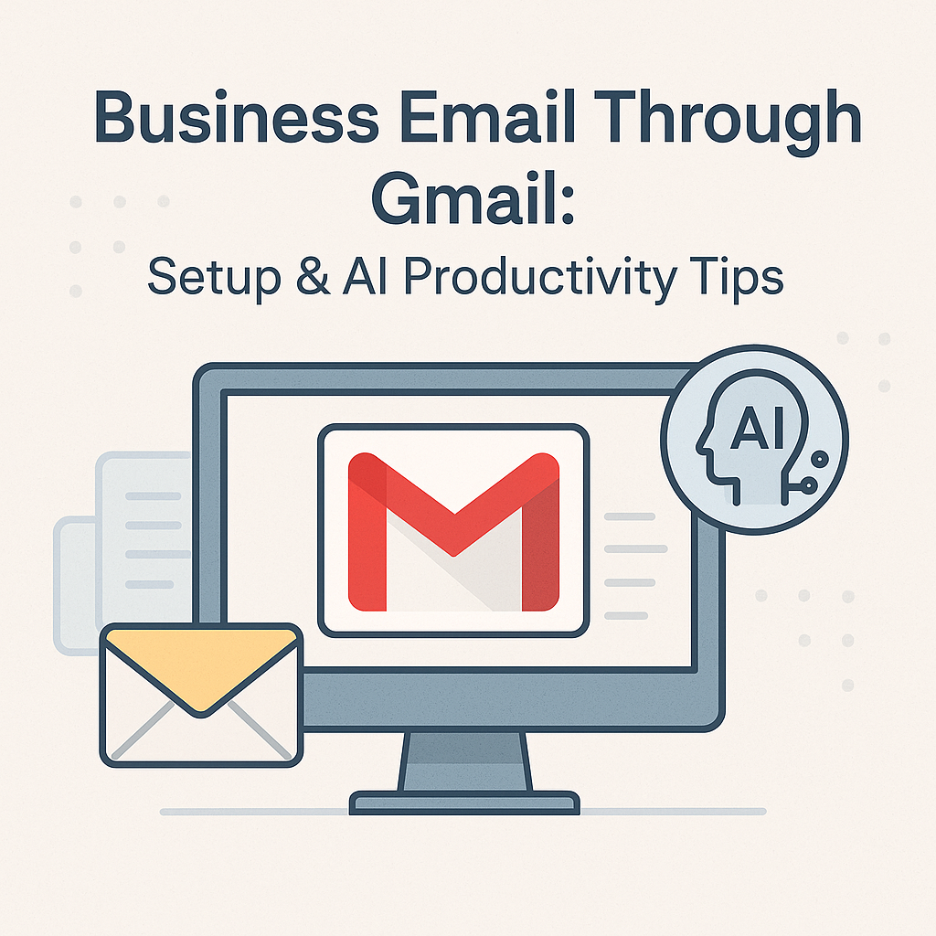 Business Email Through Gmail: Setup & AI Productivity Tips