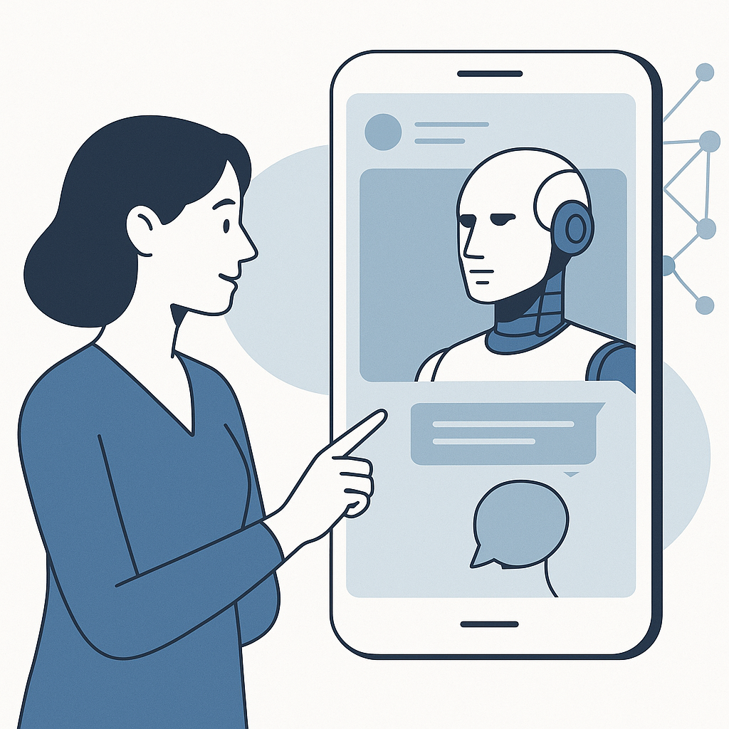 Modern visual representing personal artificial intelligence enhancing email management and productivity.