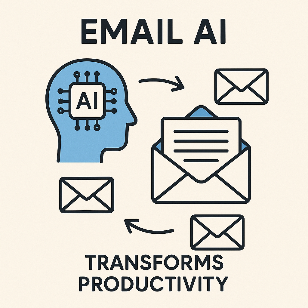 Clear illustration of how email AI transforms inbox efficiency and boosts productivity.