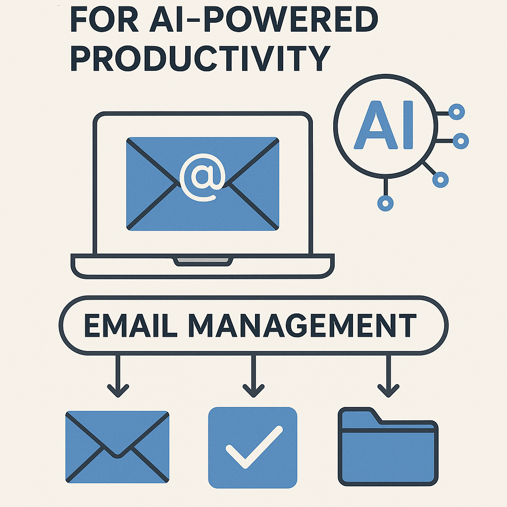 Informative illustration of key concepts in AI-powered email management programs.