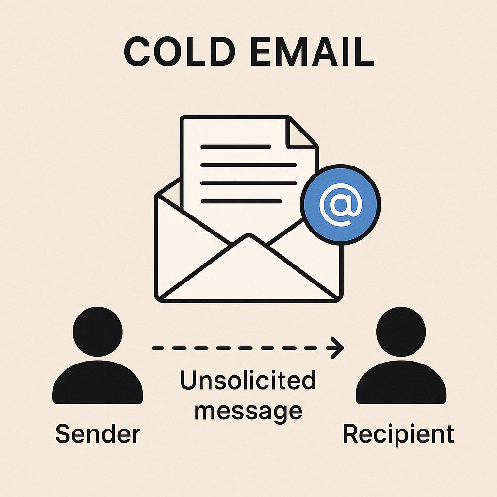 Illustration of mastering cold email for business growth and effective lead generation.