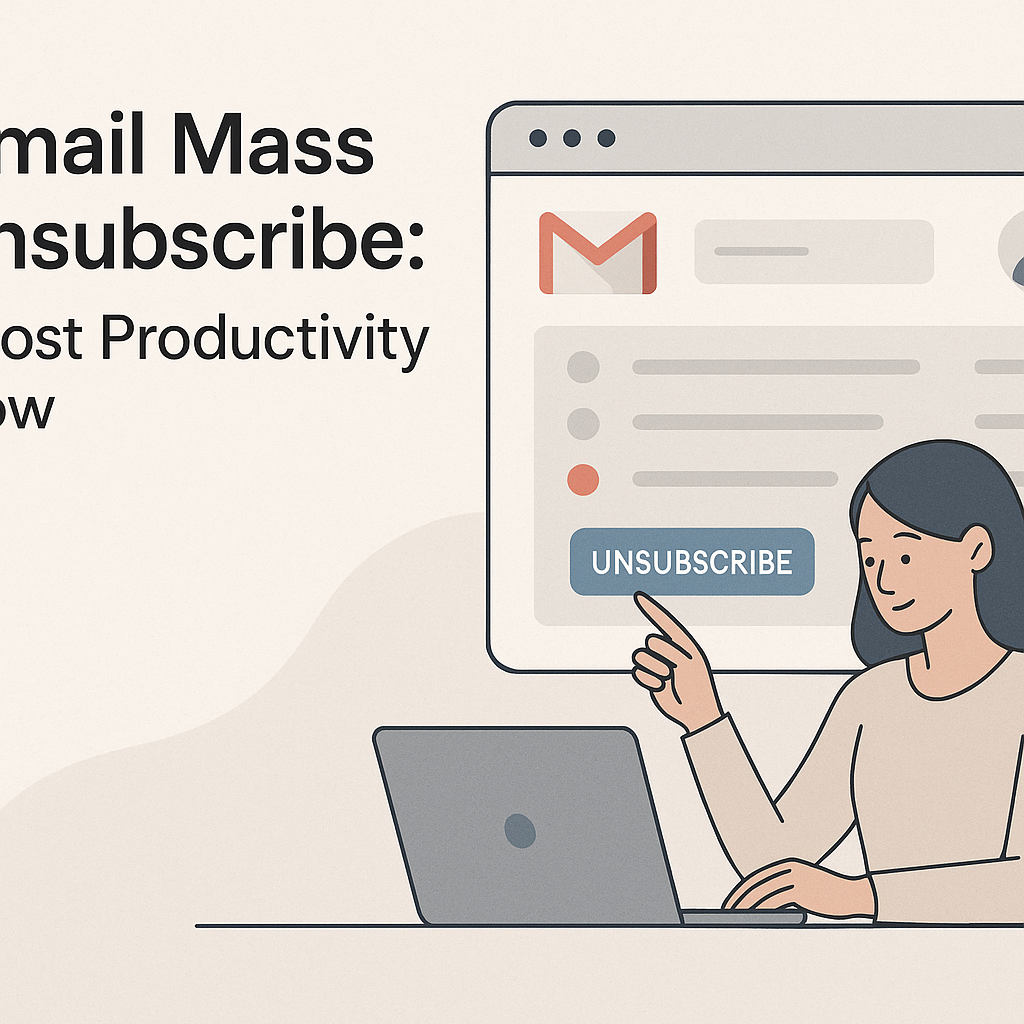 Gmail Mass Unsubscribe: Boost Productivity Now