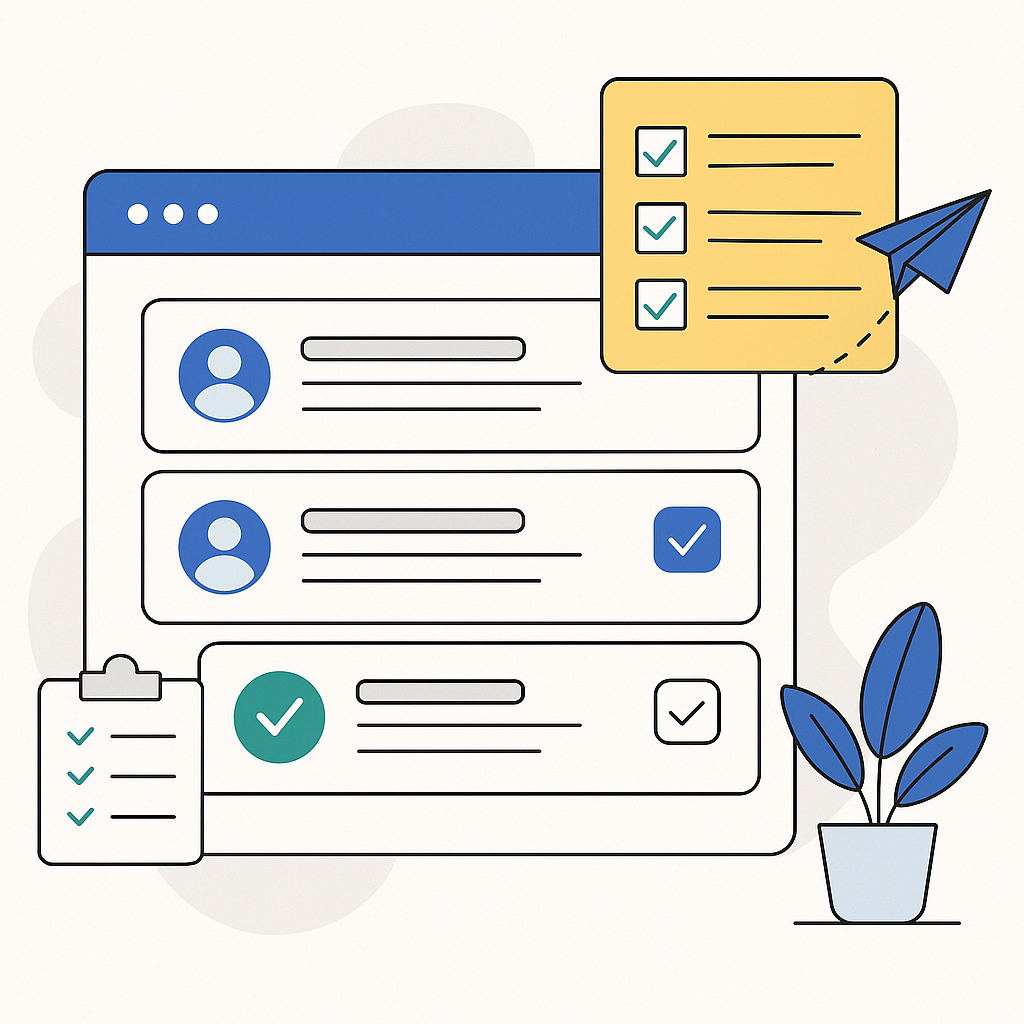 Professional graphic showing AI helping with email task management and actionable insights.