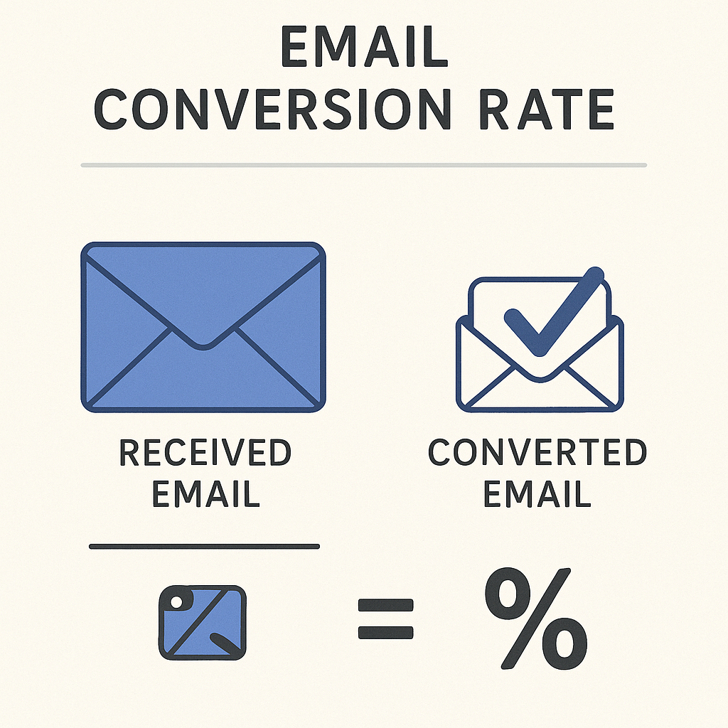 Illustration showing how faster email replies directly boost email conversion rate performance.