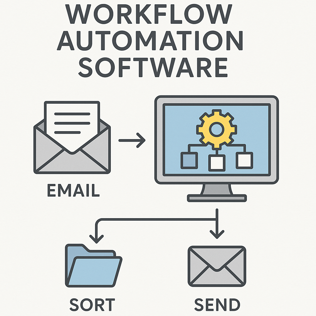 Visualizing workflow automation software: simplifying email management & boosting productivity.
