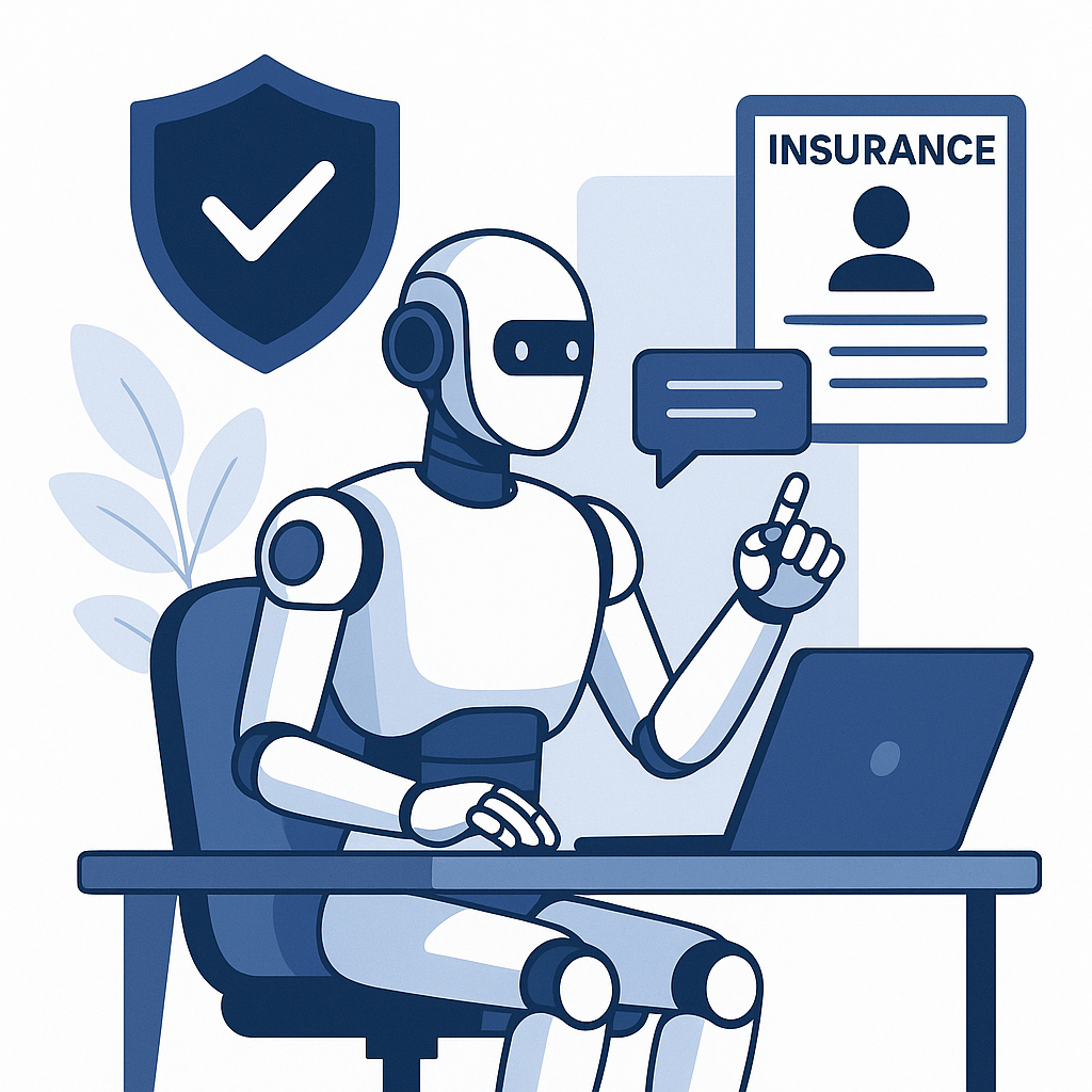 An automated insurance agent using AI technology for efficient customer service and insurance automation.