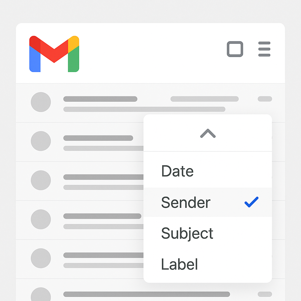 Simplify your inbox: a visual guide to gmail sort by sender for efficient email management.