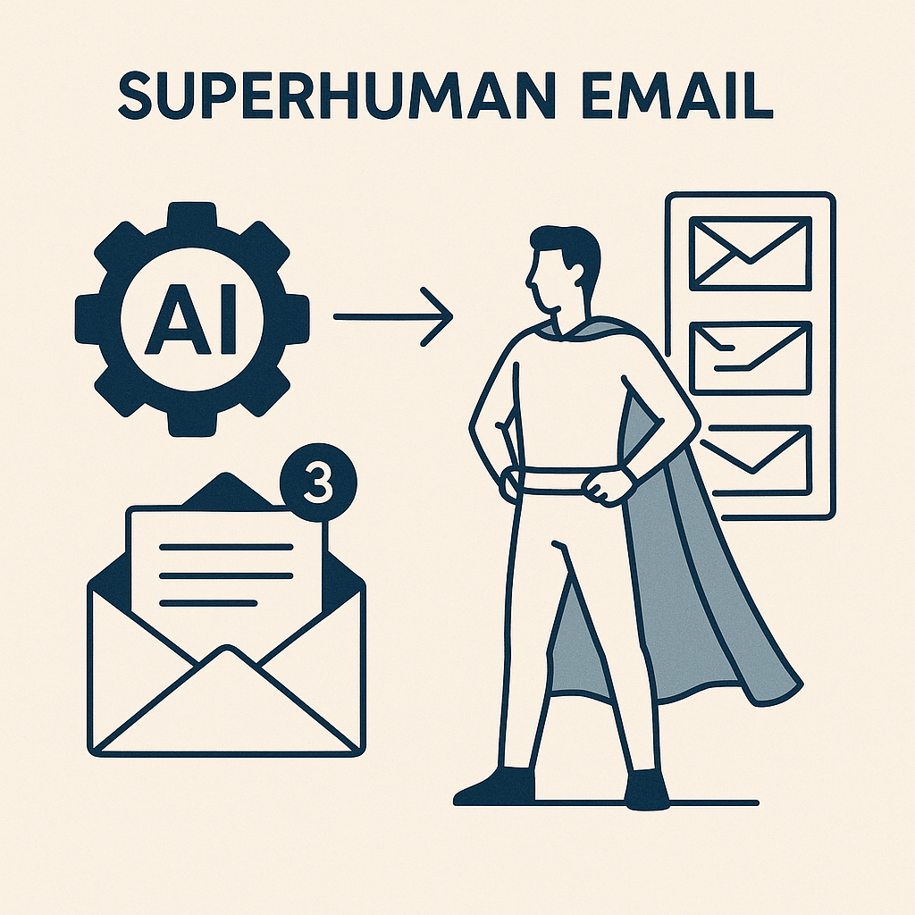 Superhuman email: AI streamlines inbox for peak productivity.