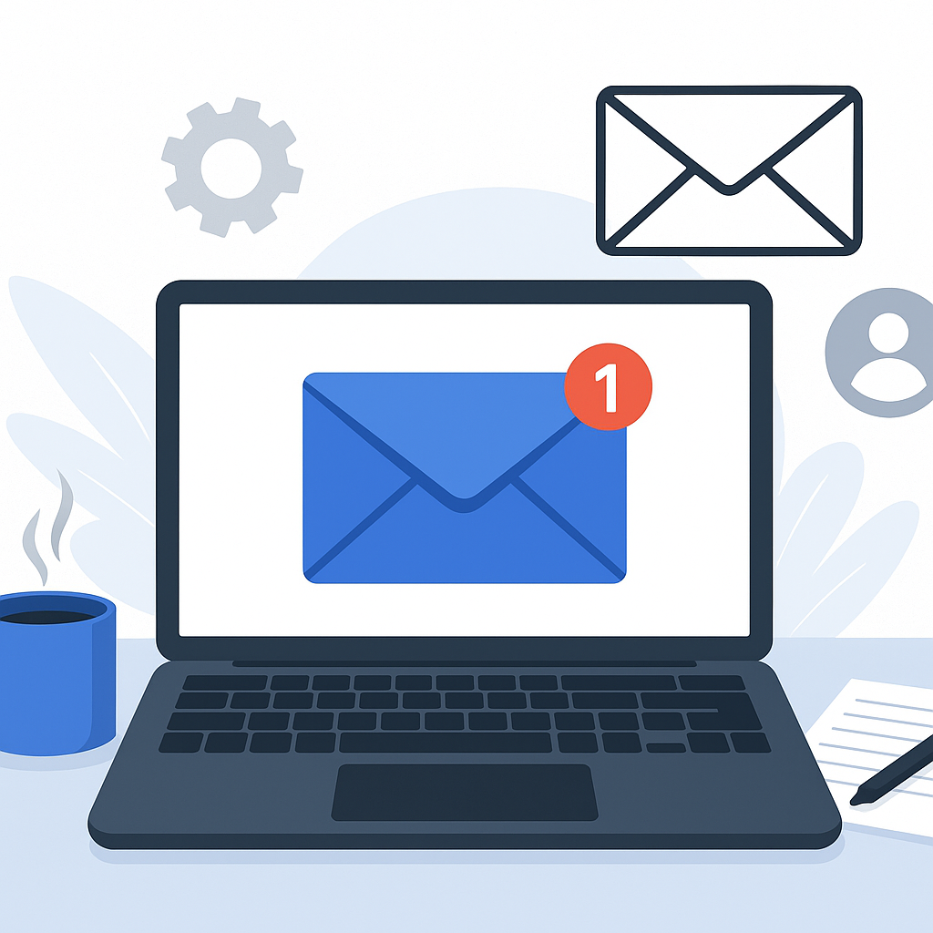 Modern workspace email interface for competitor intelligence and business analysis.