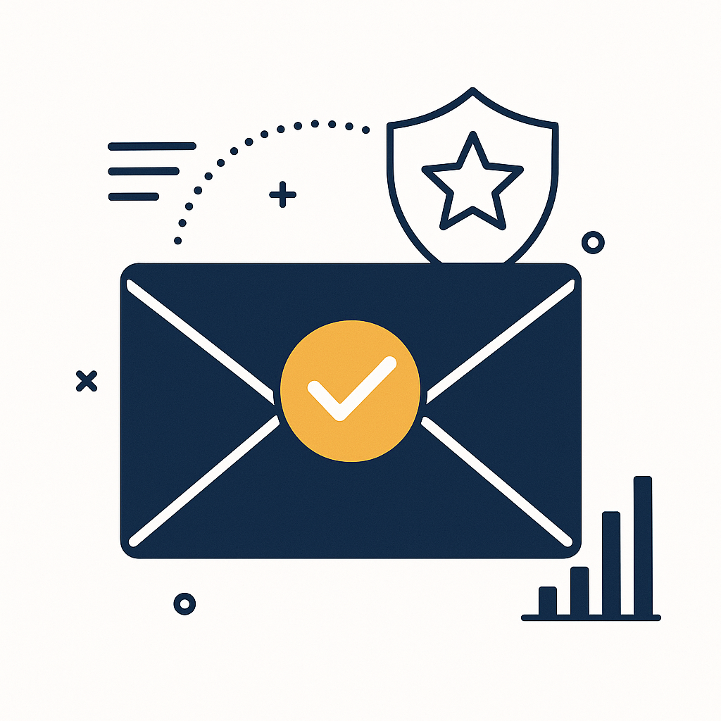 Visualizing strong email reputation for optimal inbox placement and email deliverability.