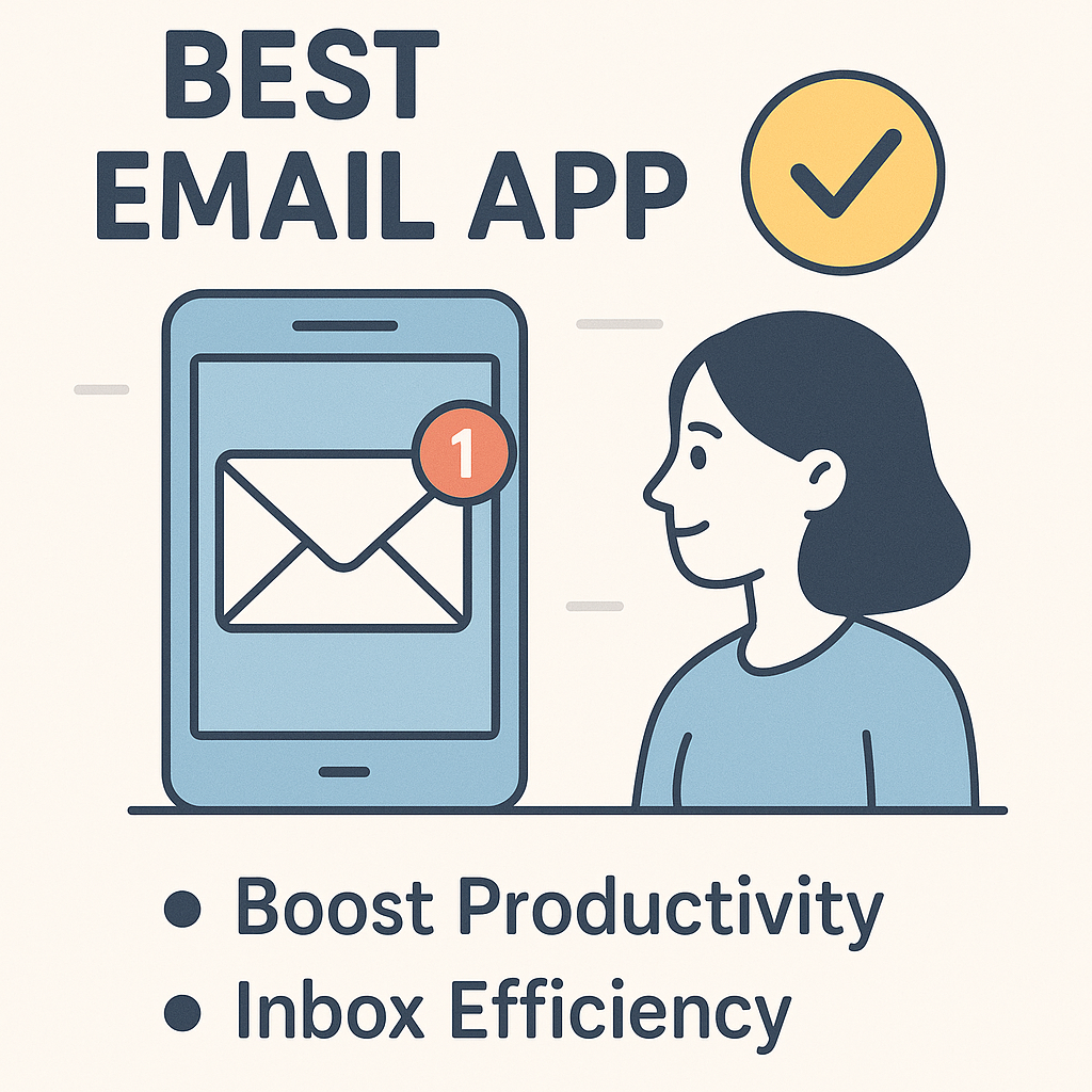 Illustration of the best email app's key features for efficient inbox management and productivity.