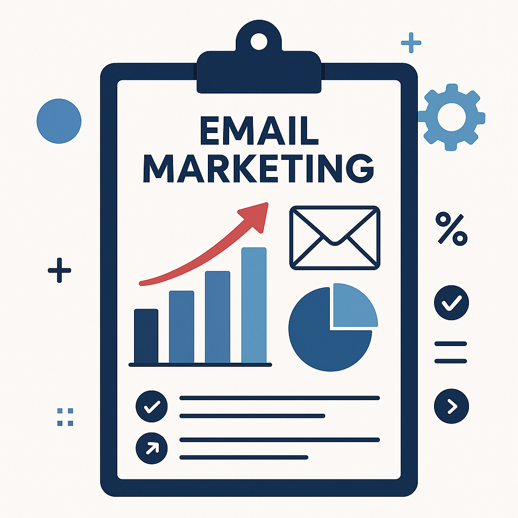 Key email marketing performance metrics visualized for campaign optimization.