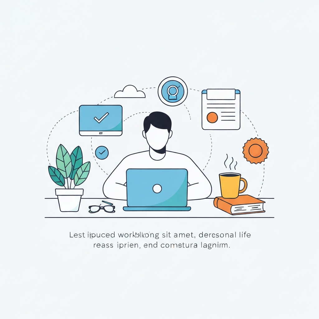 Professional achieving work life balance email through organized inbox and smart habits.