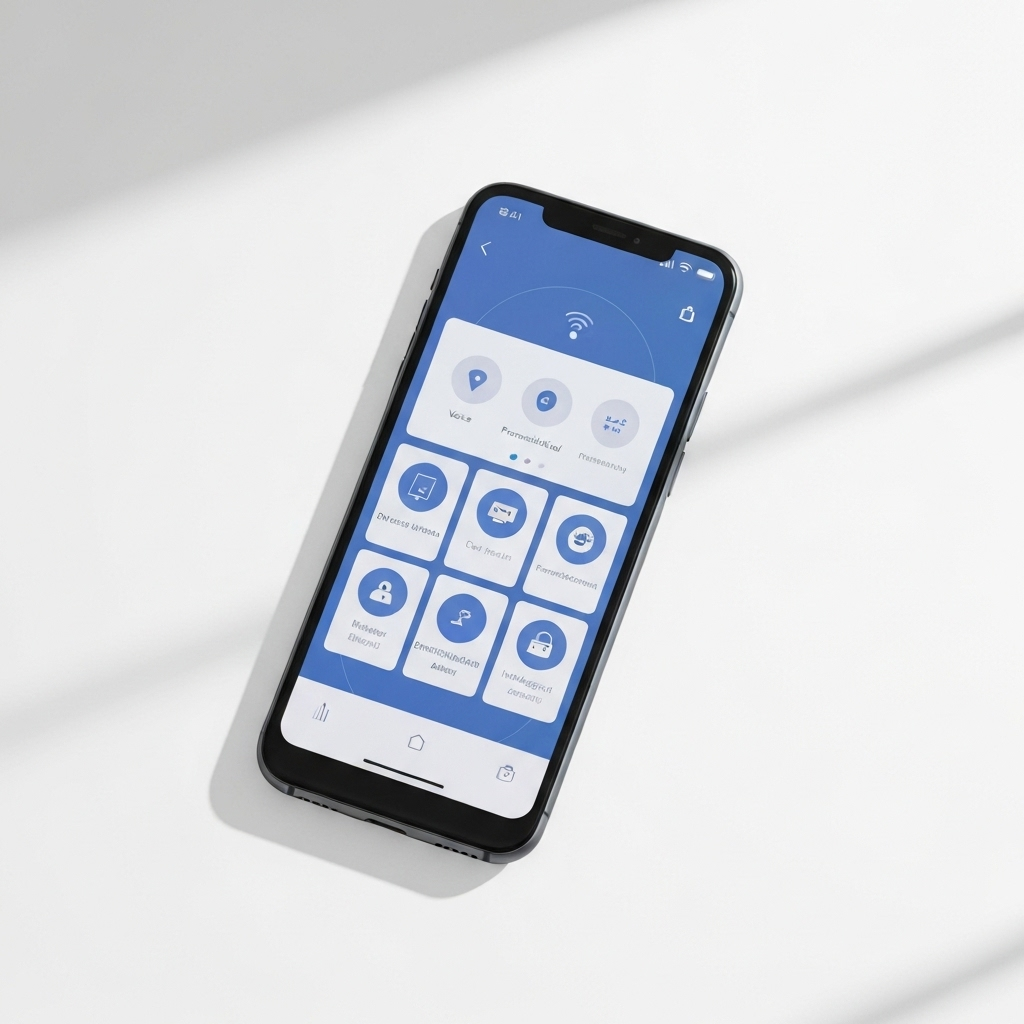 Professional illustration of an AI app for Android, enhancing email productivity and inbox organization.