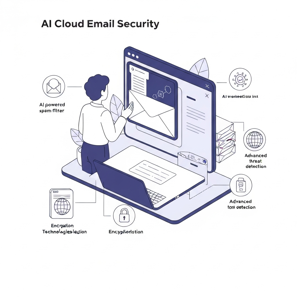 AI-powered cloud email security safeguarding business inboxes from threats.