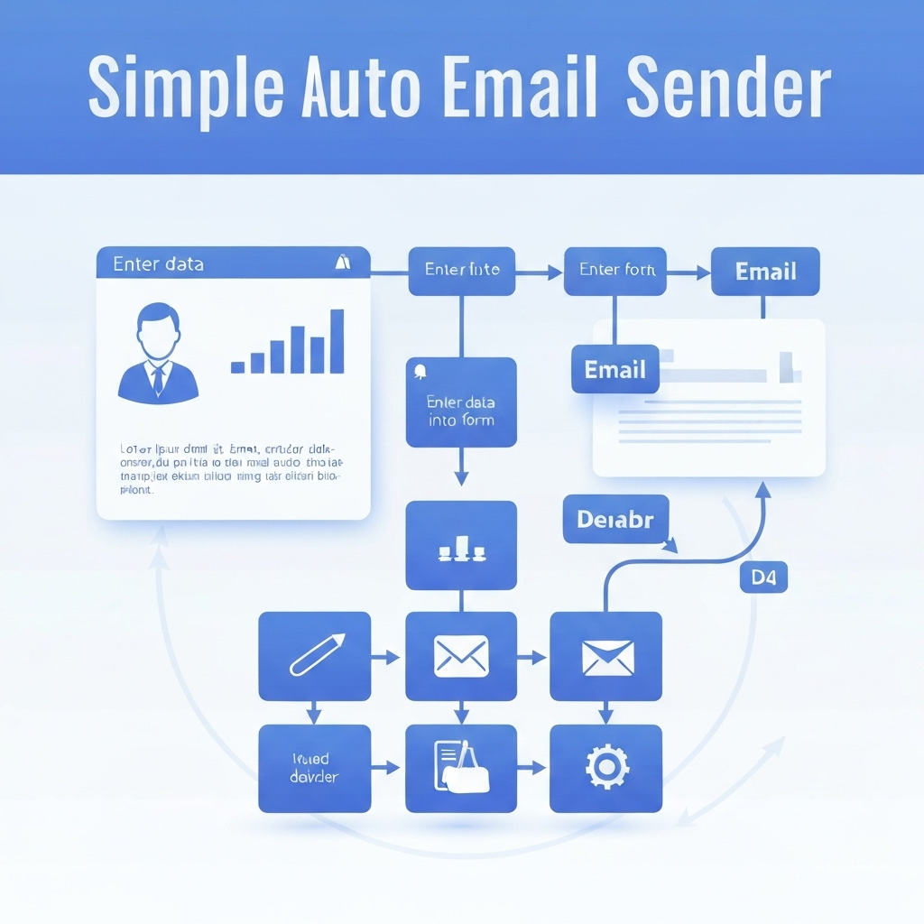 Modern auto email sender interface designed for ultimate productivity and automation.