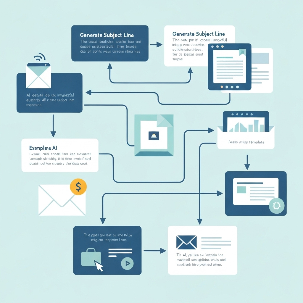 Auto email writer AI illustration: streamlining communication and boosting productivity with smart email features.