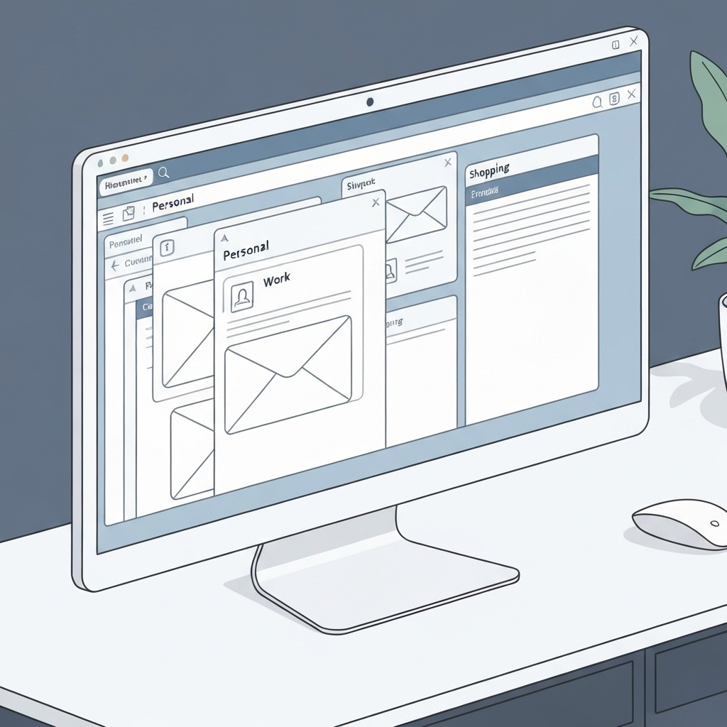 Expert email overload help: Clean, modern graphic showing organized inbox and digital productivity.