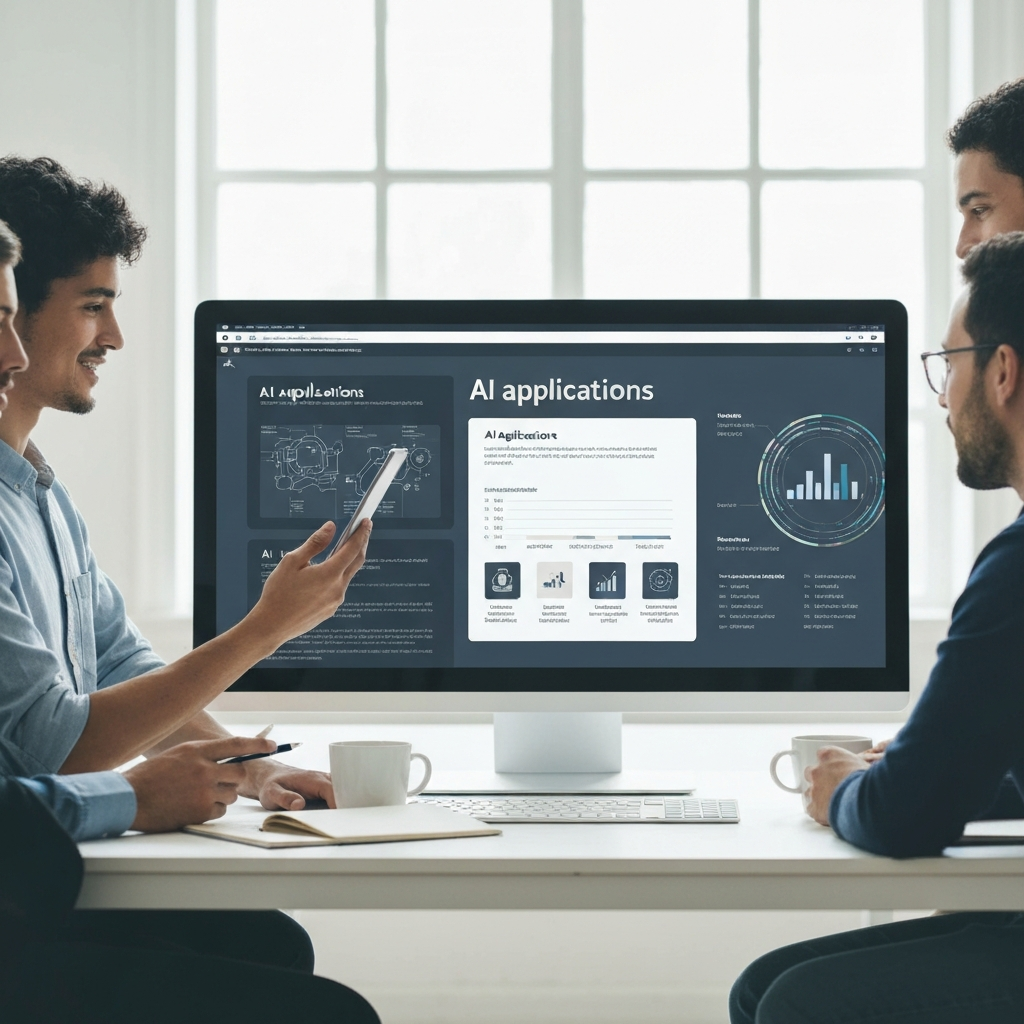 Visualizing the best AI for work: modern graphic showing AI helping professionals boost email productivity and management.
