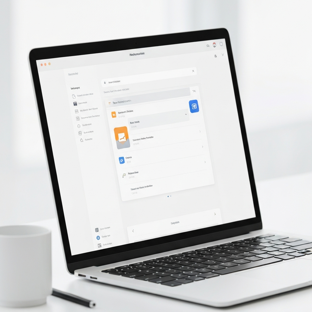 Sleek modern business email client dashboard showing organized communication and productivity insights.
