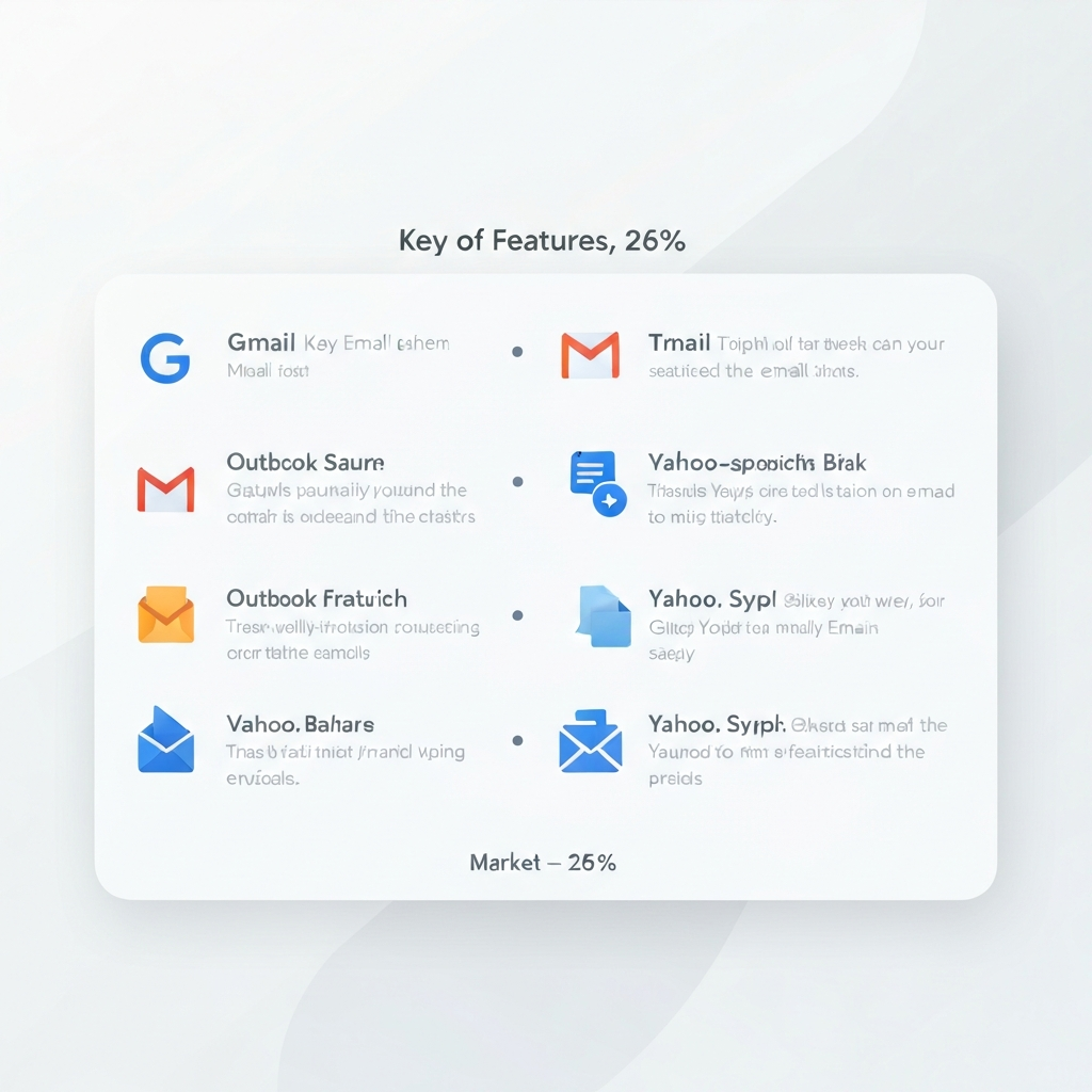 Illustration of organized digital communication, showcasing the best email provider choices for enhanced productivity.