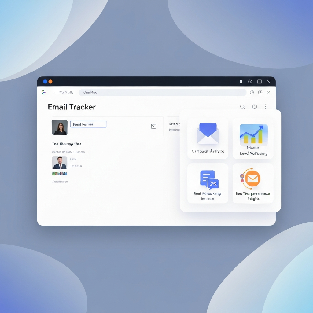 Modern dashboard showing AI analytics for the best email tracker for Gmail.