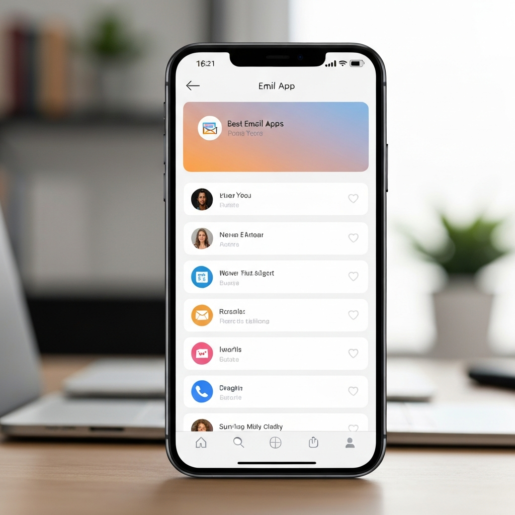 Modern interface of the best mail app, boosting productivity and email management.