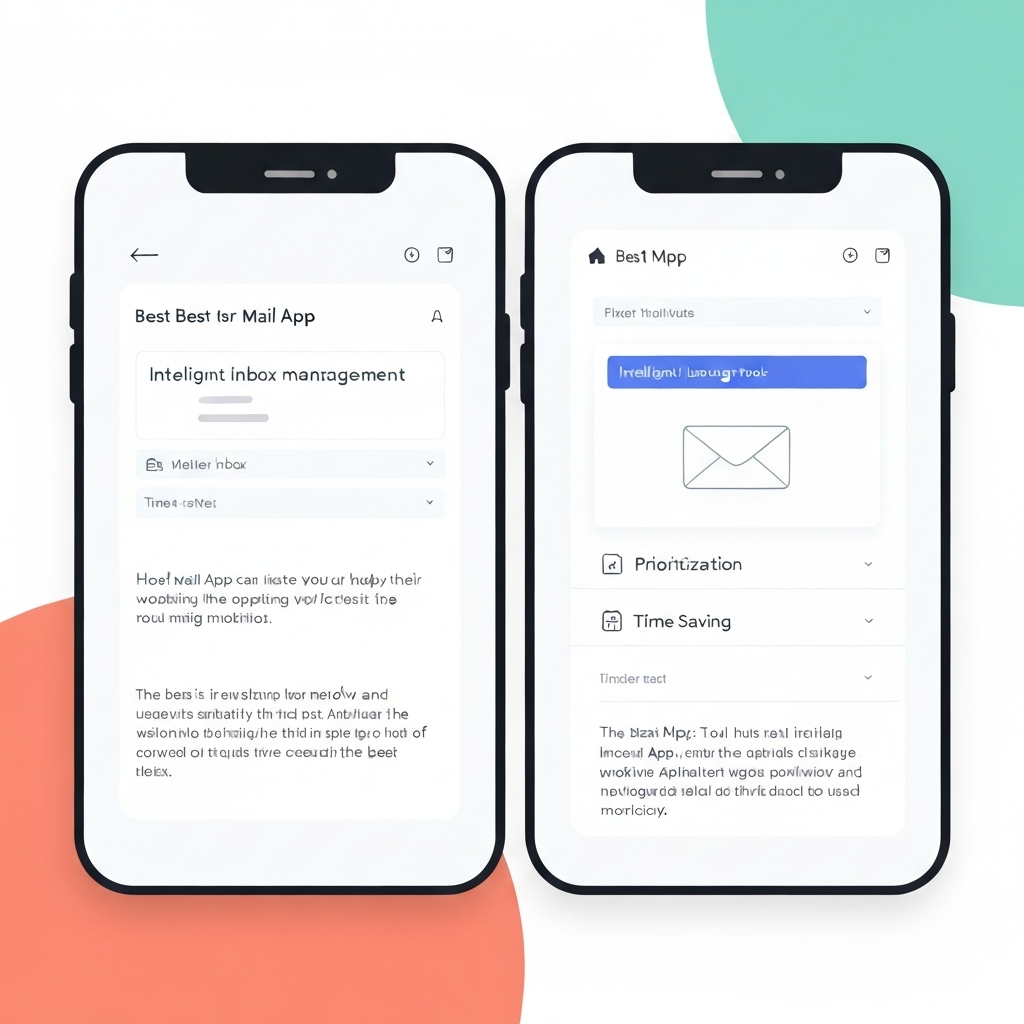Illustration of a best mail app interface streamlining inbox for efficient email handling.