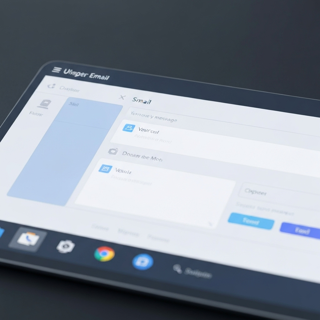 Modern mail software interface for AI-powered inbox organization and productivity.