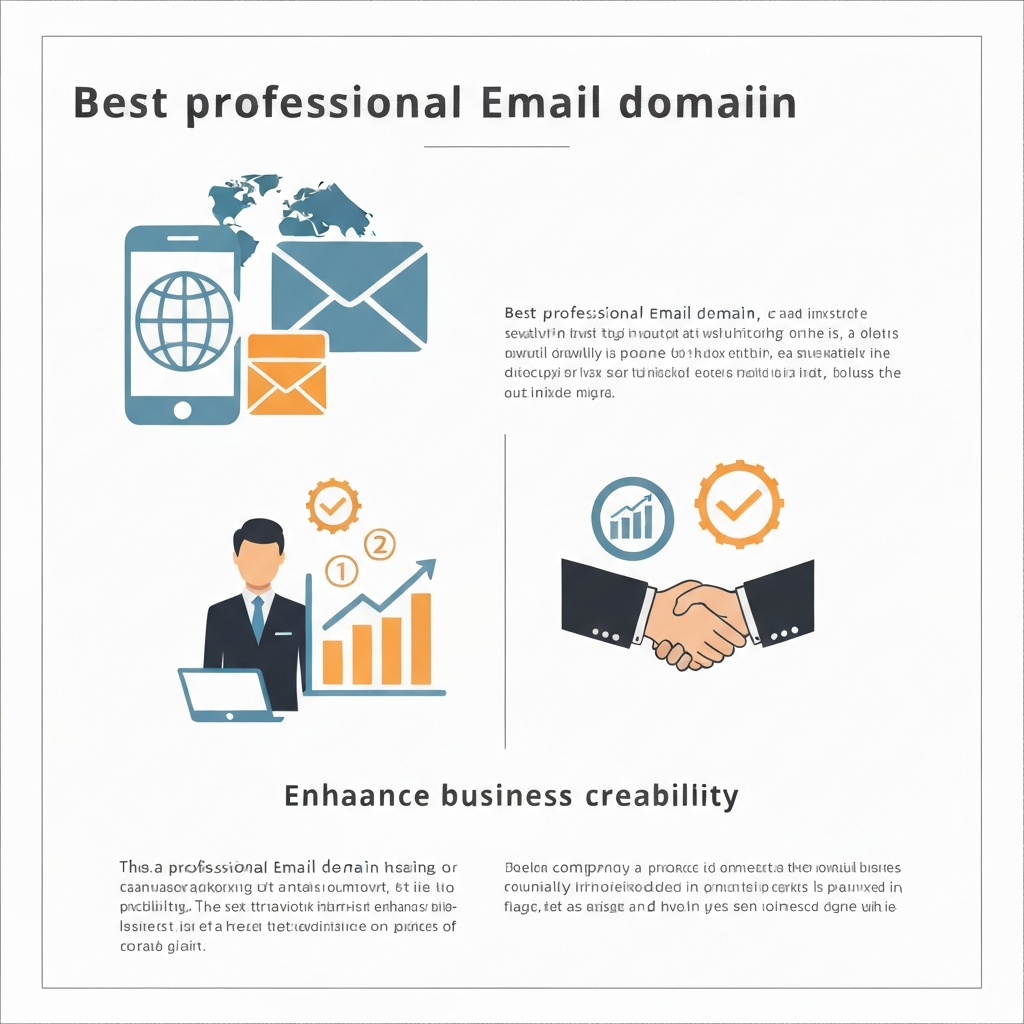 Illustration: The best professional email domain boosts business credibility and trust.