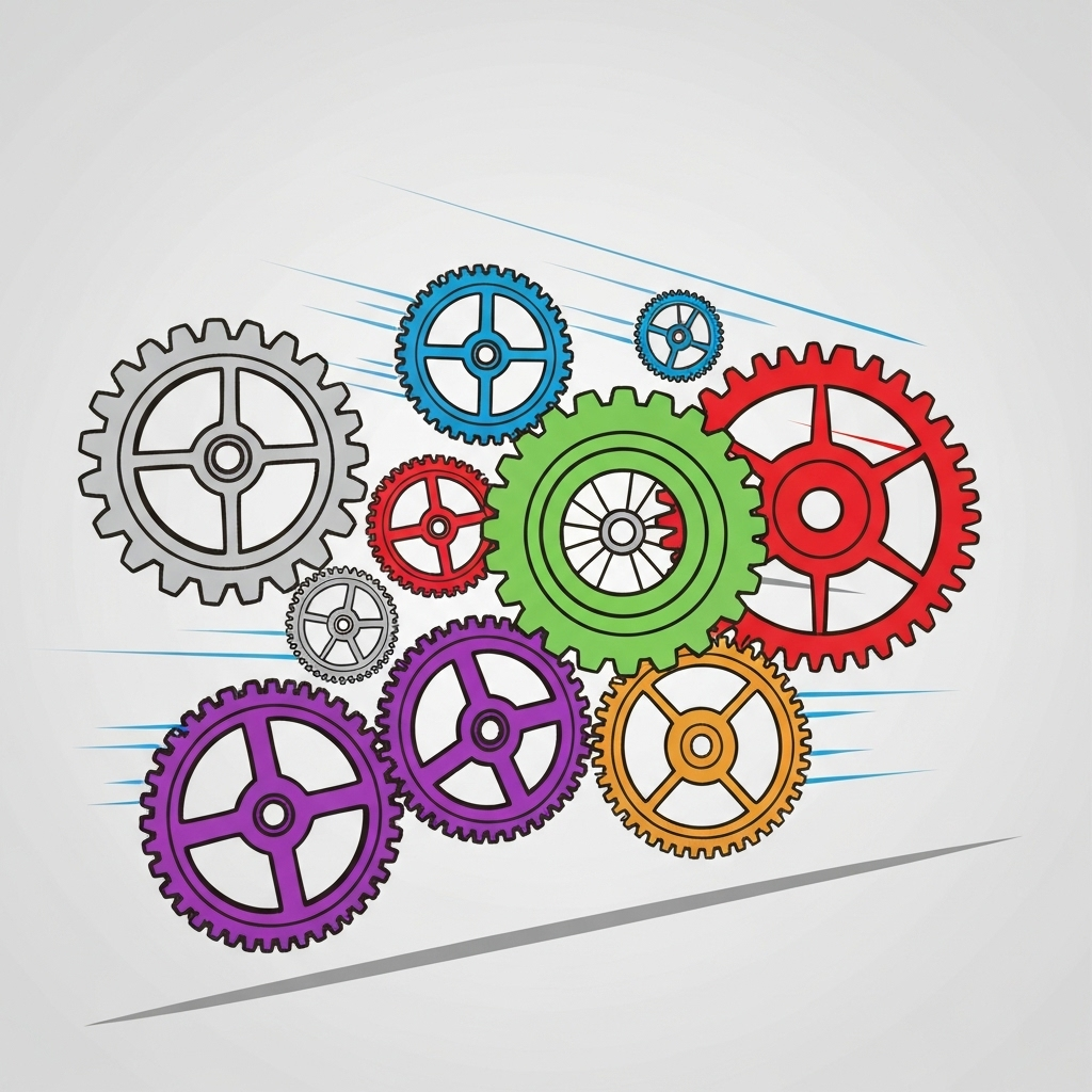 Modern illustration of fast email communication accelerating sales and boosting deal velocity.