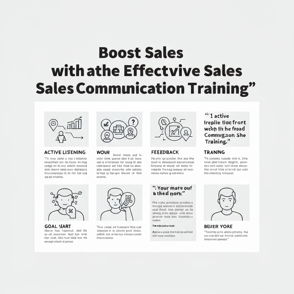 Illustration of effective sales communication training strategies to boost sales.