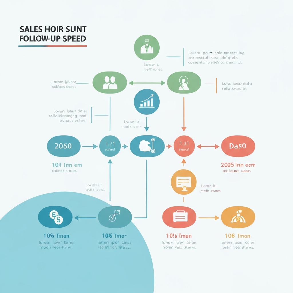 Boost sales with faster follow up speed: modern graphic representing quick lead response.