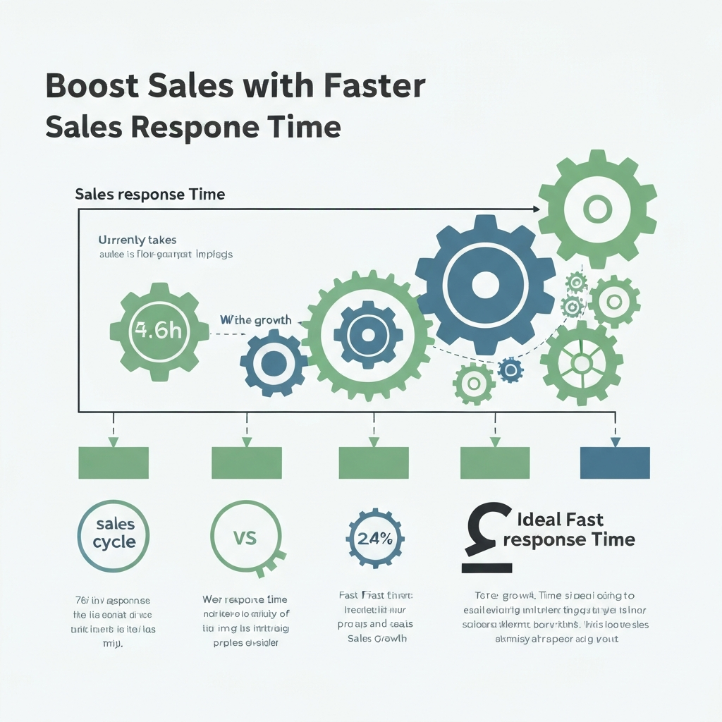Illustration: The impact of faster sales response time on boosting lead conversion and customer engagement.