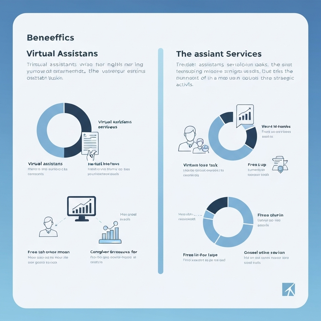 Professional assistant services boosting business efficiency and organization.