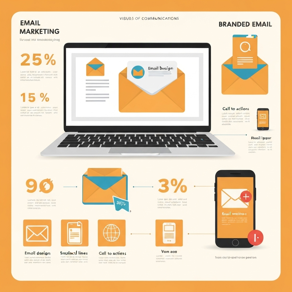 Professional branded email design concept for enhanced digital identity and credibility.
