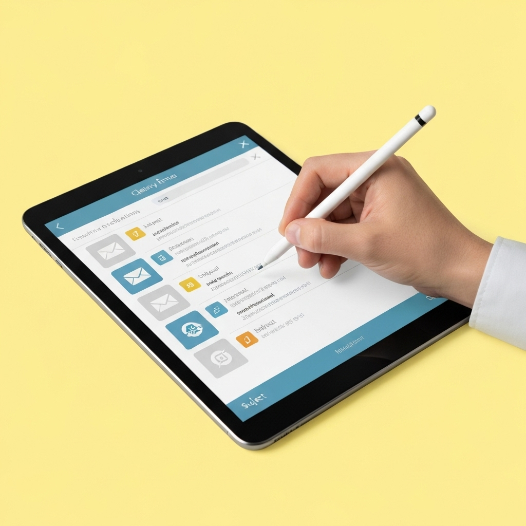 Modern graphic illustrating professional business email service for enhanced productivity and communication.