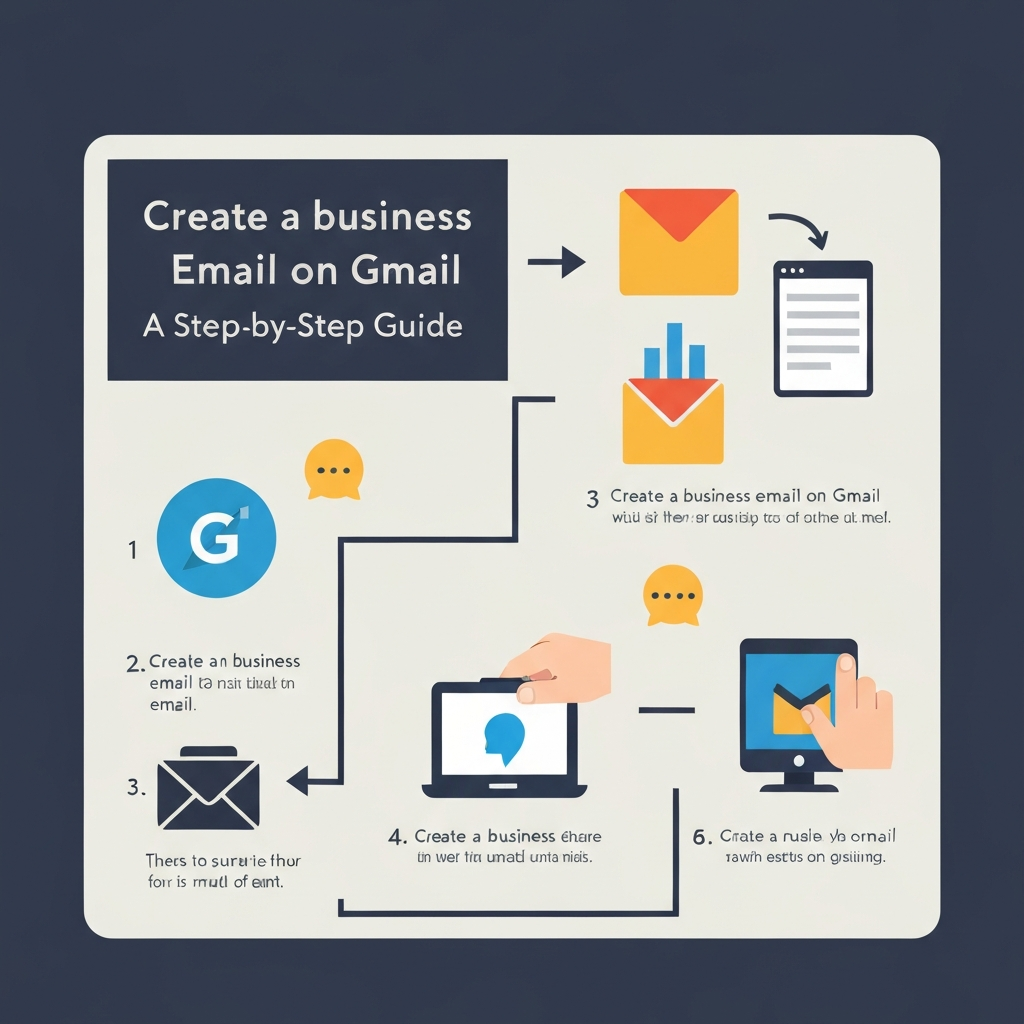 Illustration: How to create a business email on Gmail for a professional custom domain.