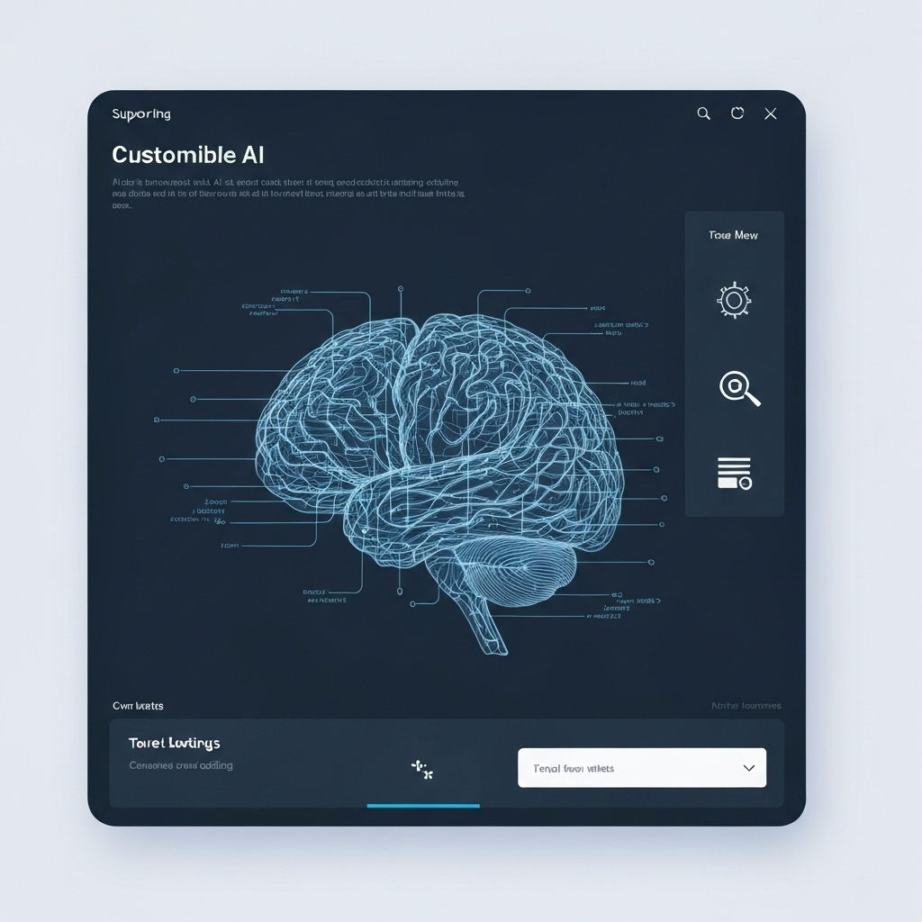 Customizable AI in action: a modern visual of smart inbox management and automated email tasks.