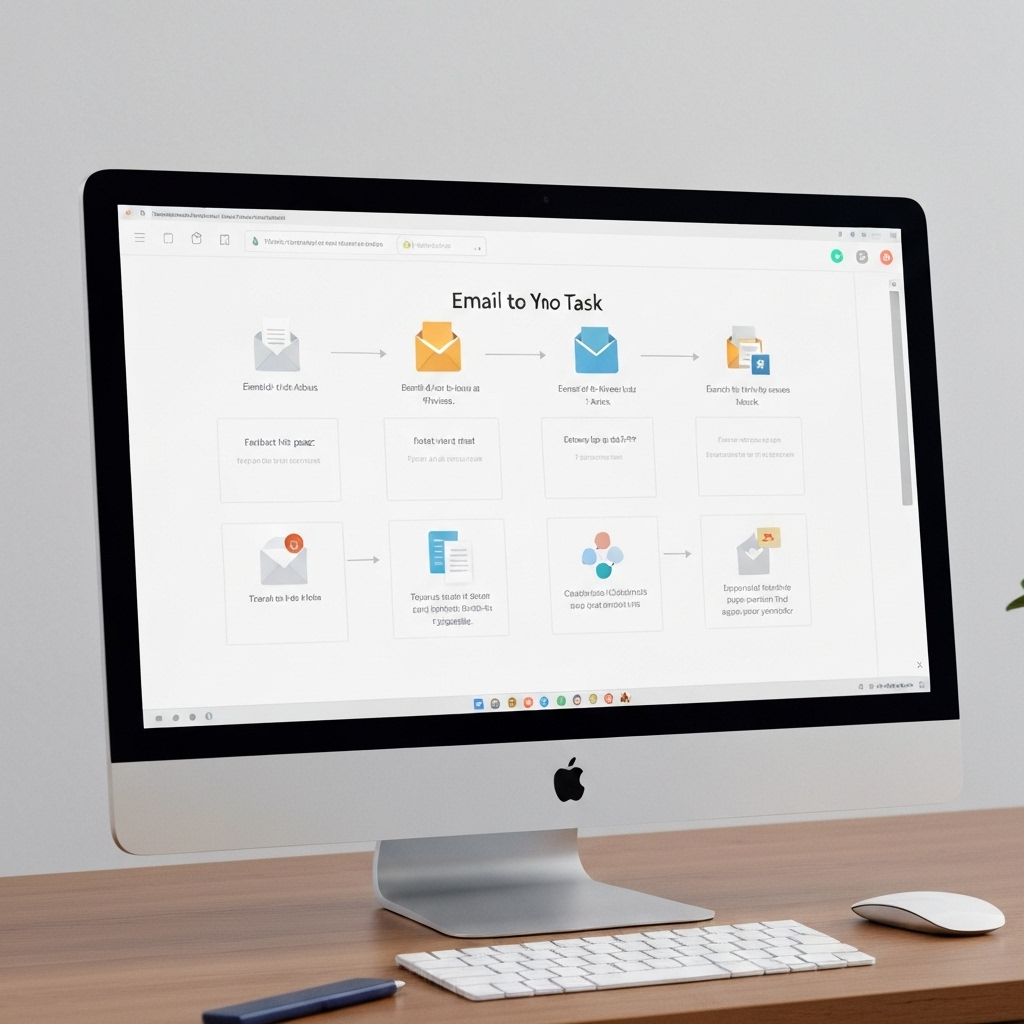 An email to task converter interface showing emails transforming into organized tasks for better productivity.