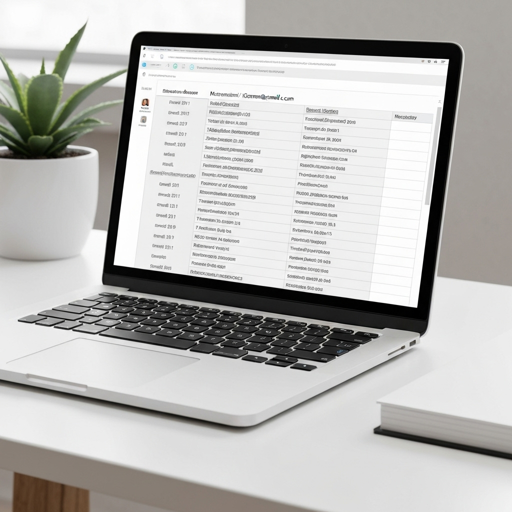 Modern interface to find a business email address for competitor analysis and sales leads.