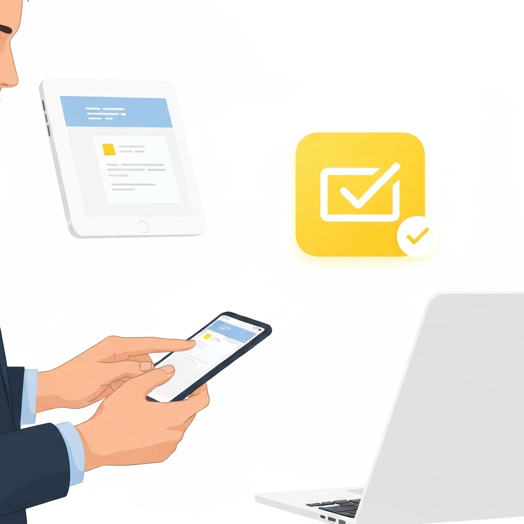 Fix my email inbox: Modern visual of a clean, organized digital workspace for better productivity.