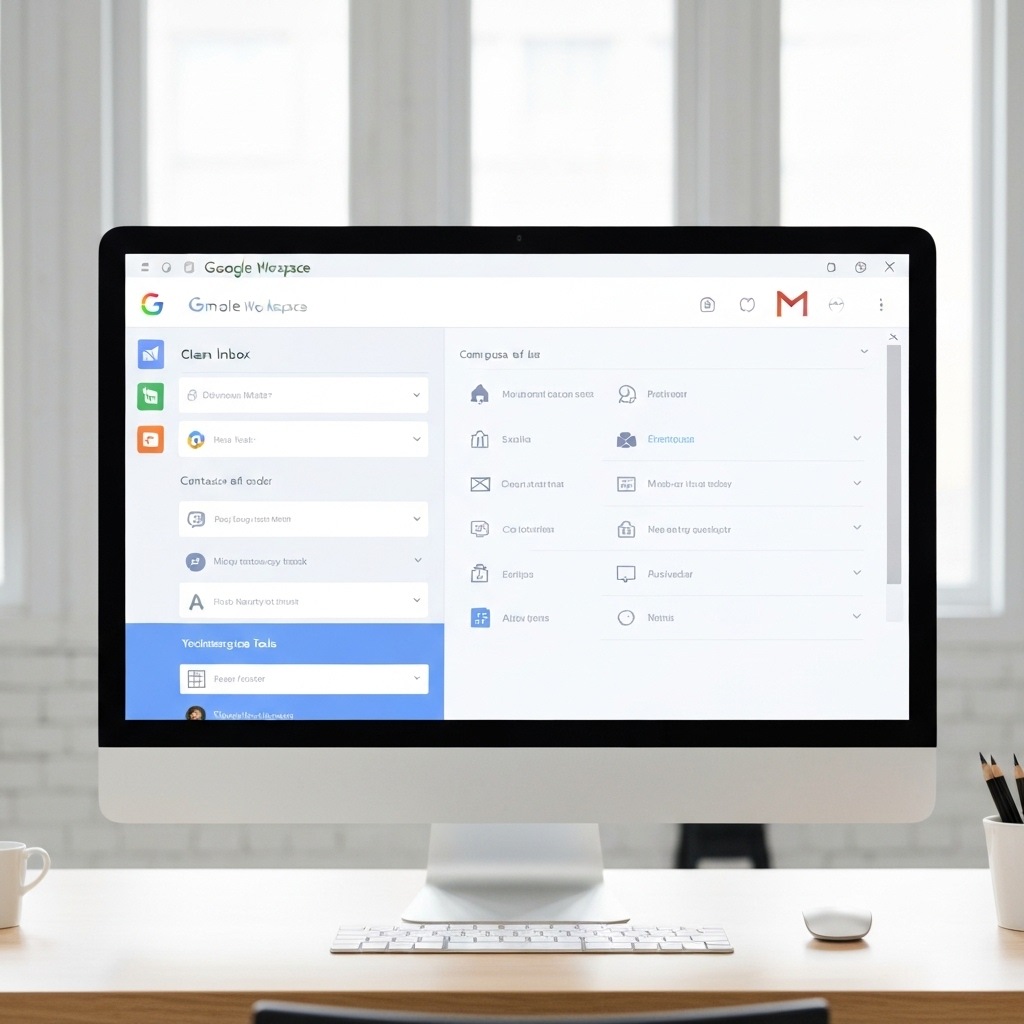 Professional visual aid for Google Mail business email analysis and competitor comparison.