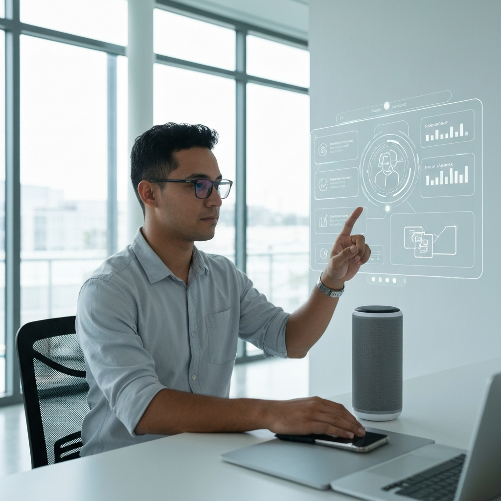 An intelligent assistant icon symbolizing AI email management and workflow optimization.