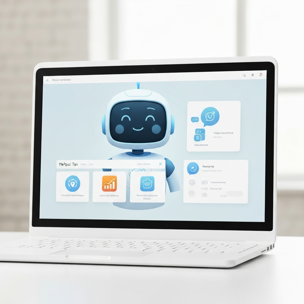 Intelligent virtual assistant interface optimizing email management and productivity.