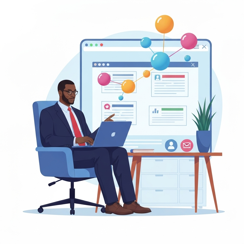 Modern graphic illustrating interactive mail for boosting email engagement and dynamic content.