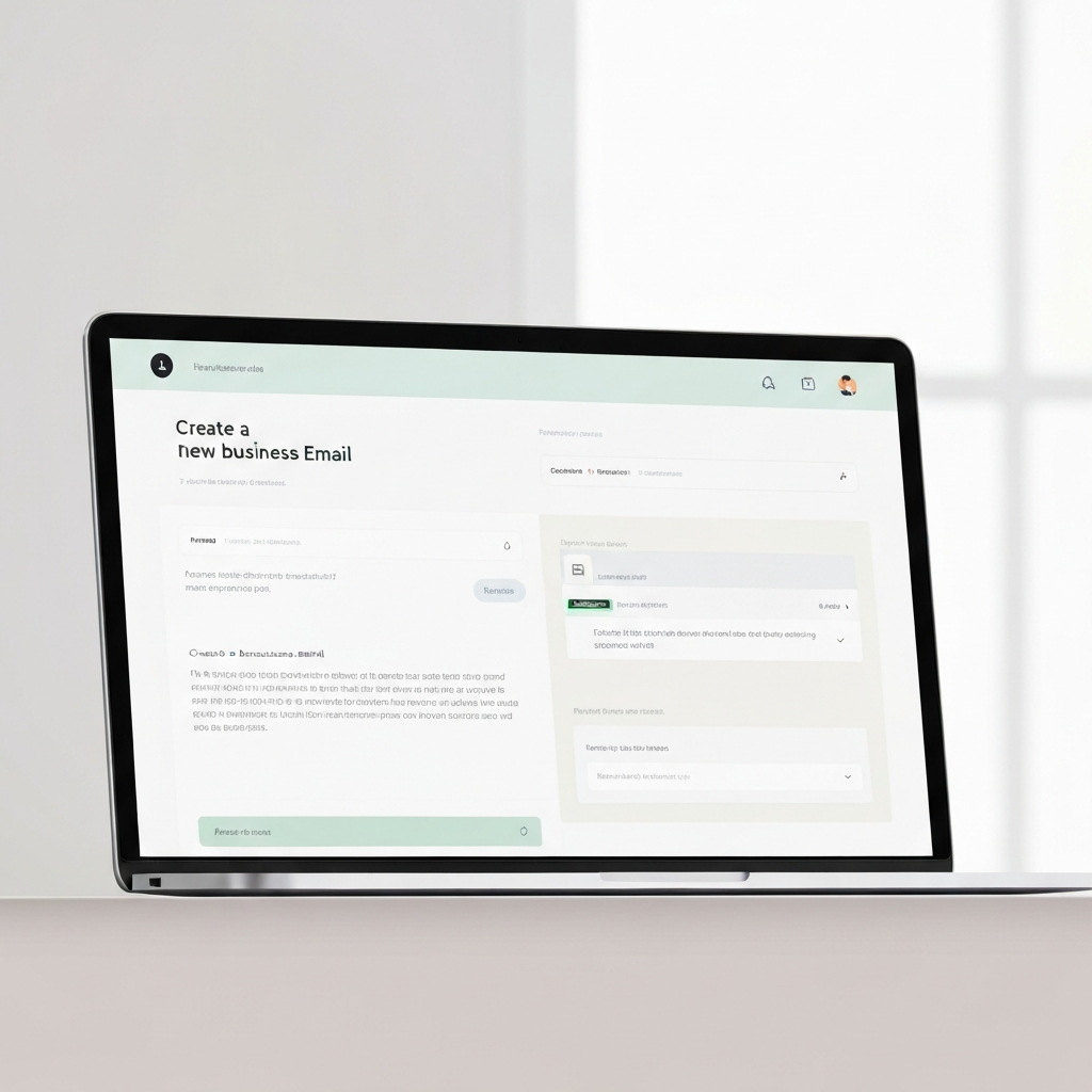 Visual guide to make a business email account using your custom domain.